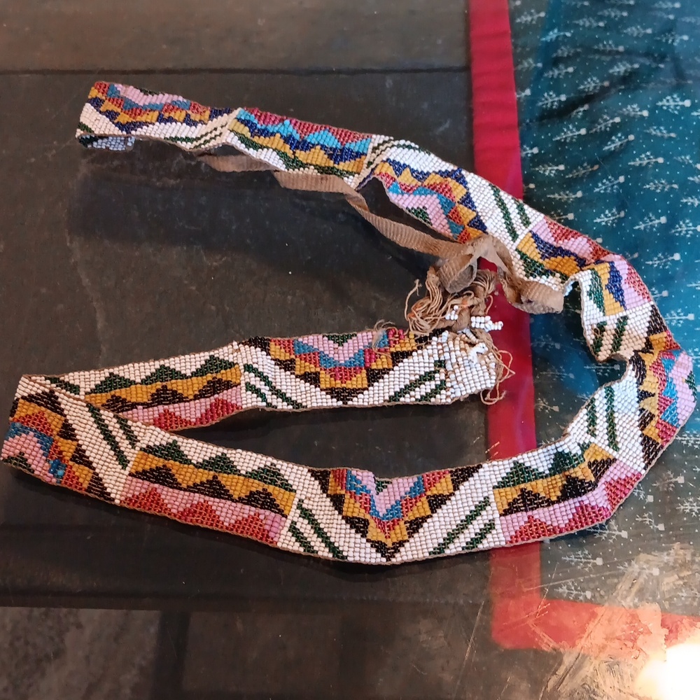 Native American Beaded Hat Band